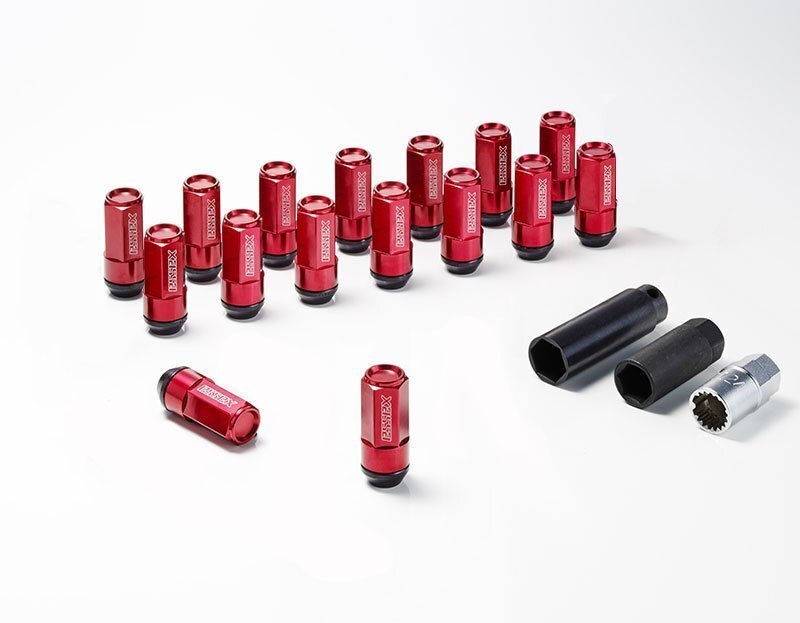 CRS ESSEX M12×P1.5 4穴用 2ピースシェルナット クローズ/レッド 16本入拍卖