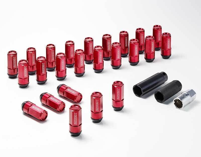 CRS ESSEX M12×P1.25 5穴用 2ピースシェルナット クローズ/レッド 20本入拍卖