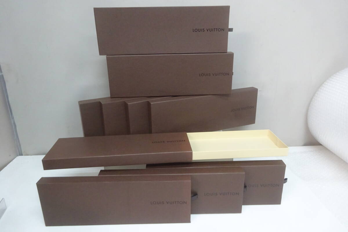 ★まとめギフト箱のみ・空箱 ネクタイ箱 プレゼント箱 10個 横37.3x縦12.6x厚み3cm ※中古/使用感現状品■80拍卖