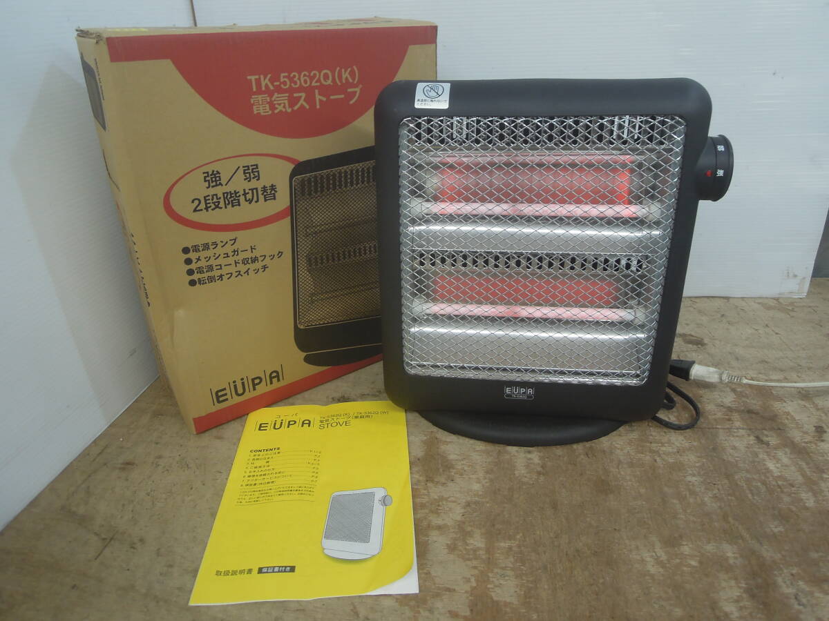♪EUPA ユーパ 電気ストーブ TK-5362Q 動作確認 送料は説明欄※ジャンク品扱い ■100拍卖