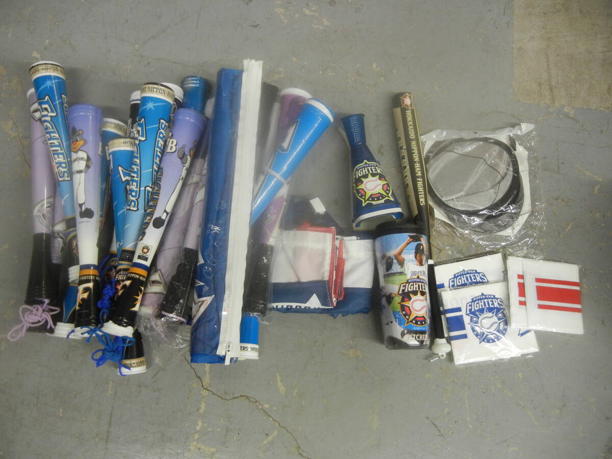 ●北海道日本ハムファイターズ 応援メガホン 応援グッズセット ※現状品■100拍卖