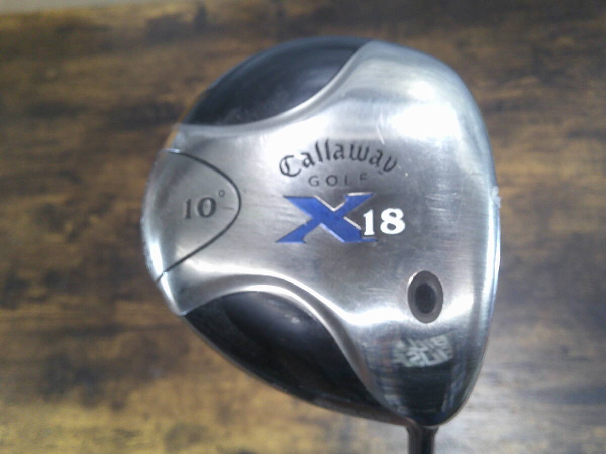 ▼(94)ウッド・キャロウェイ「Callaway/X18/FUSION TECHNOLOGY」/サイズ(約) 117㎝/総重量(約) 320g ※使用感現状品 ■160拍卖