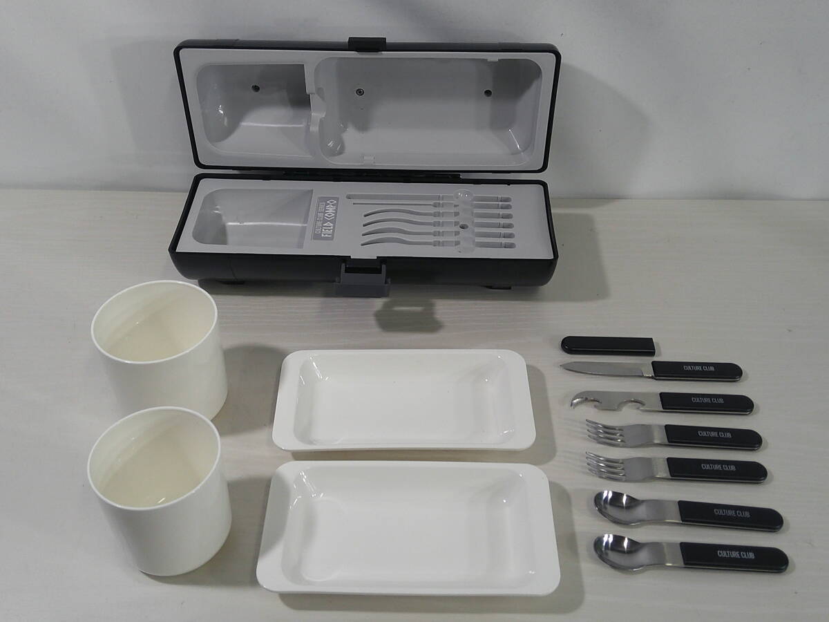 ◆ツインバード フィールドコンポ2 ペア キャンプ用カトラリー ※現状品■60拍卖