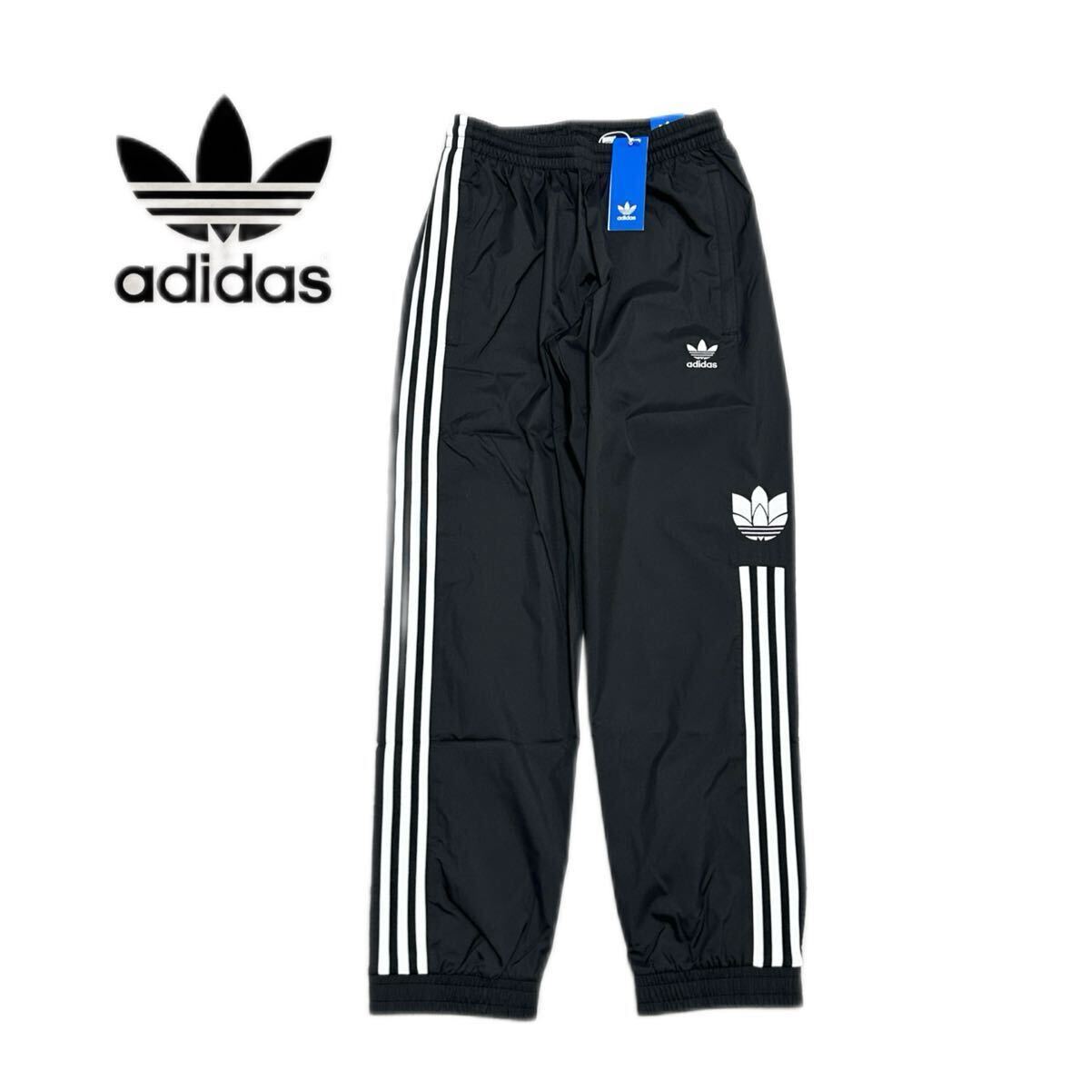 新品未使用 adidas originals【M】トラック パンツ アディダス オリジナルス トレフォイル カジュアル スポーツ ズボン 黒 ナイロン 3543拍卖