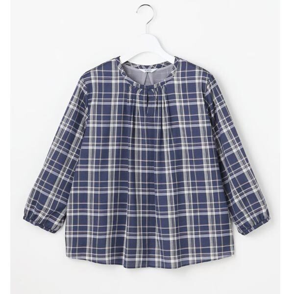 J.PRESS LADIES【洗える】プロビスストライプ&チェック カットソー 9号(Mサイズ)ブラウス シャツ ジェイプレス レディス 新品拍卖