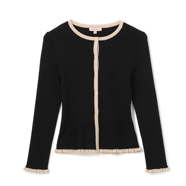 TOCCA【洗える】RESONATE カーディガン(トッカ)黒系・Mサイズ・新品未使用拍卖