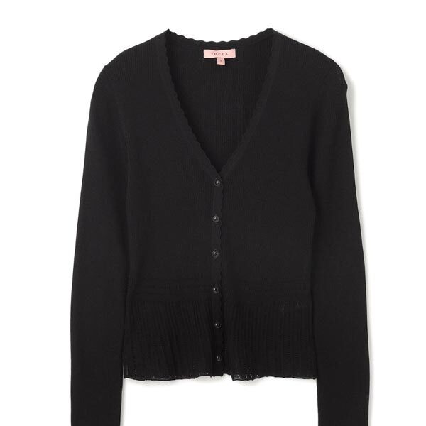 TOCCA【洗える】EYELET AJISAI CARDIGAN カーディガン(トッカ)Mサイズ・新品未使用拍卖