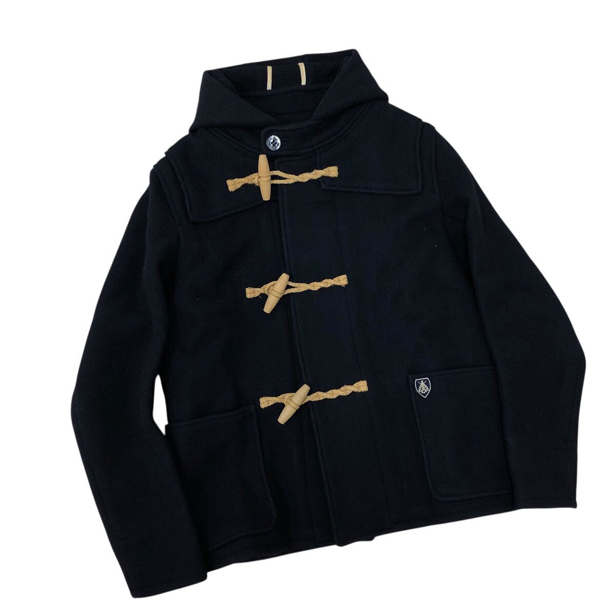 10m663-75 ORCIVAL オーシバル オーチバル ウール ダッフルコート ショートコート ジャケット 上着 羽織 アウター ネイビー レディース 14拍卖