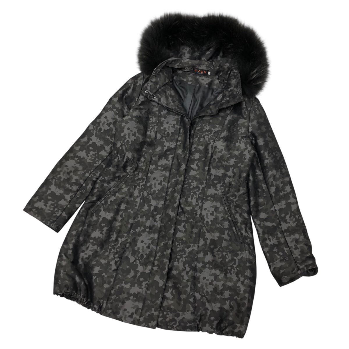 10K340-26 EVEX by KRIZIA エヴェックス バイ クリッツィア ジャケット 中綿 上着 コート 羽織り アウター カーキ 迷彩 レディース 42拍卖