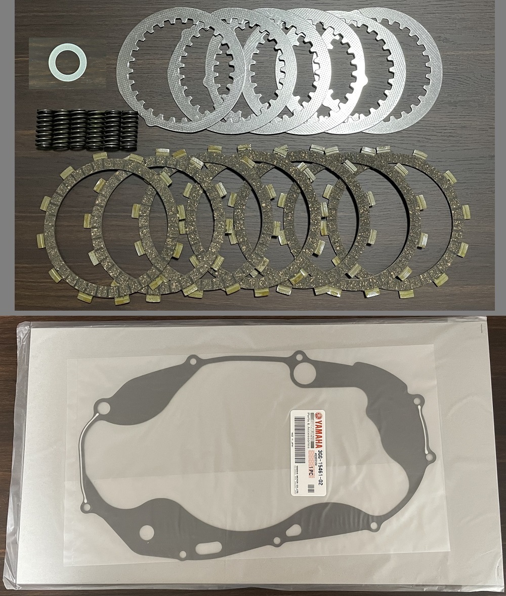 【送料込み】 RZ350 RZ350R RZ250 RZ250R 強化 クラッチキット 純正ガスケットセット 4U0 31K 29K 1UA 48H 4L3 29L 3HM 1XG 51L拍卖