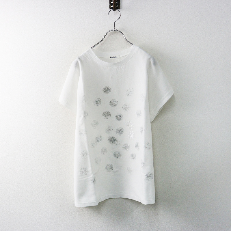 極美品 2025SS プランテーション Plantation S ドットYOORYUU Tシャツ M\ホワイト コットン 楊柳 シボ カットソー【2400014636963】拍卖