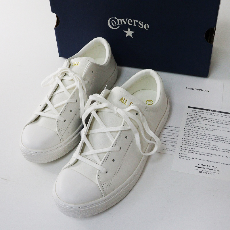 新品 未使用 コンバース CONVERSE LEATHER ALL STAR COUPE OX オールスター クップ スニーカー 24cm|オフホワイト【2400014659740】拍卖