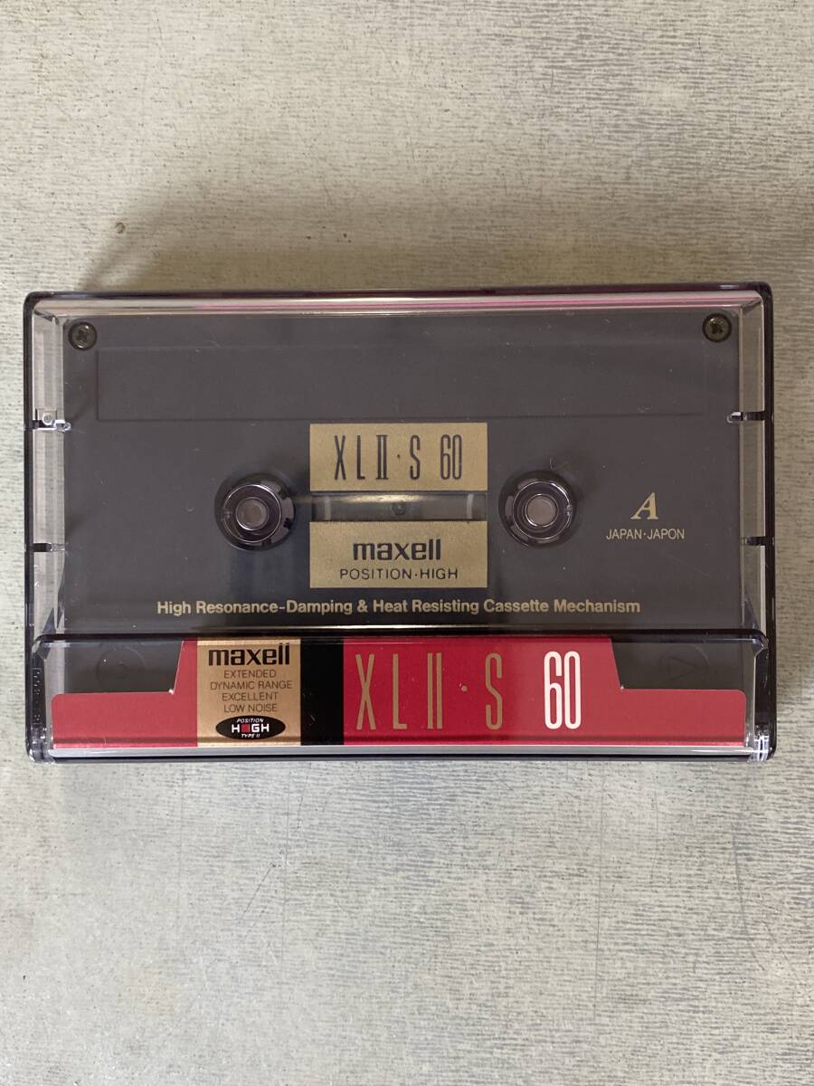 I 102 開封済み maxell カセットテープ XlⅡ・S 60 POSITION HIGH HIGH Resonance-Dam ping&Heart Resistimg 昭和 レトロ マクセル拍卖