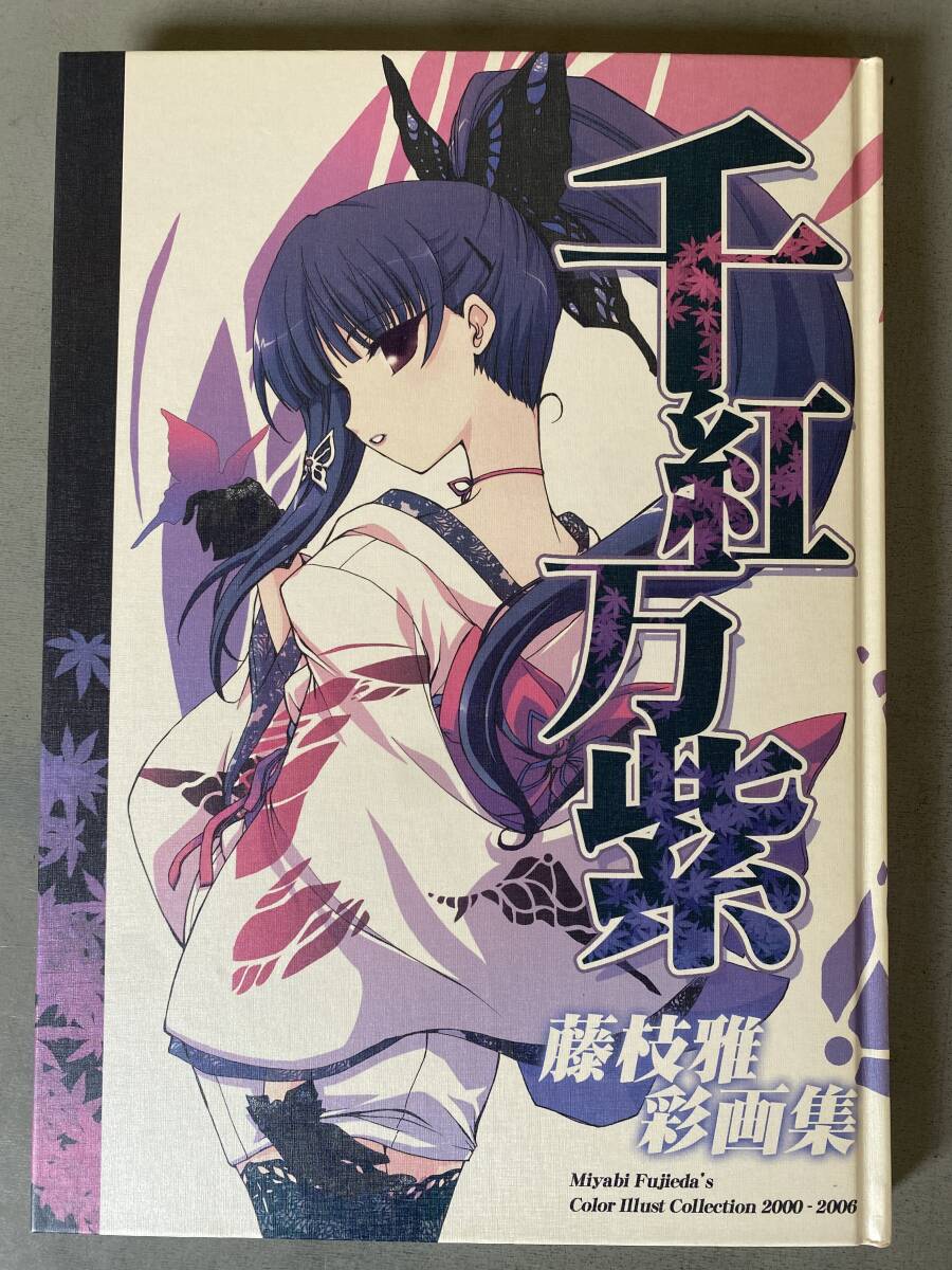 B152 藤枝雅 画集 「千紅万紫 せんこうばんし」 イラストコレクション 2000-2006 特別小冊子付き キャラクター イベント シミ焼けあり拍卖