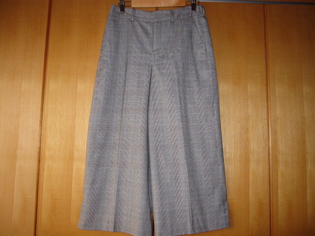 【リフレクト★ワイドパンツ アンクル丈 グレンチェック★11】拍卖