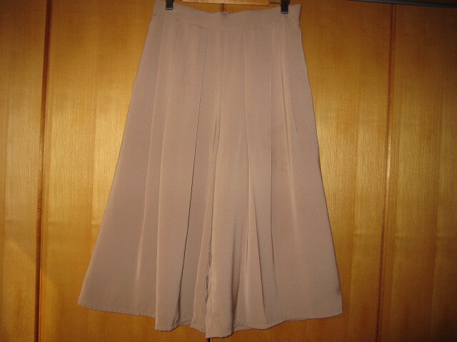 【ヴィズ(VIS)★秋色ベージュ ガウチョパンツ★L】拍卖