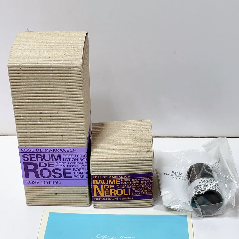 即決 送料無料 未使用★ROSE DE MARRAKESH ローズ ド マラケシュ セラム ド ローズ 美容水 120ml & ネロリバーム フェイス&ネック用 35g他拍卖