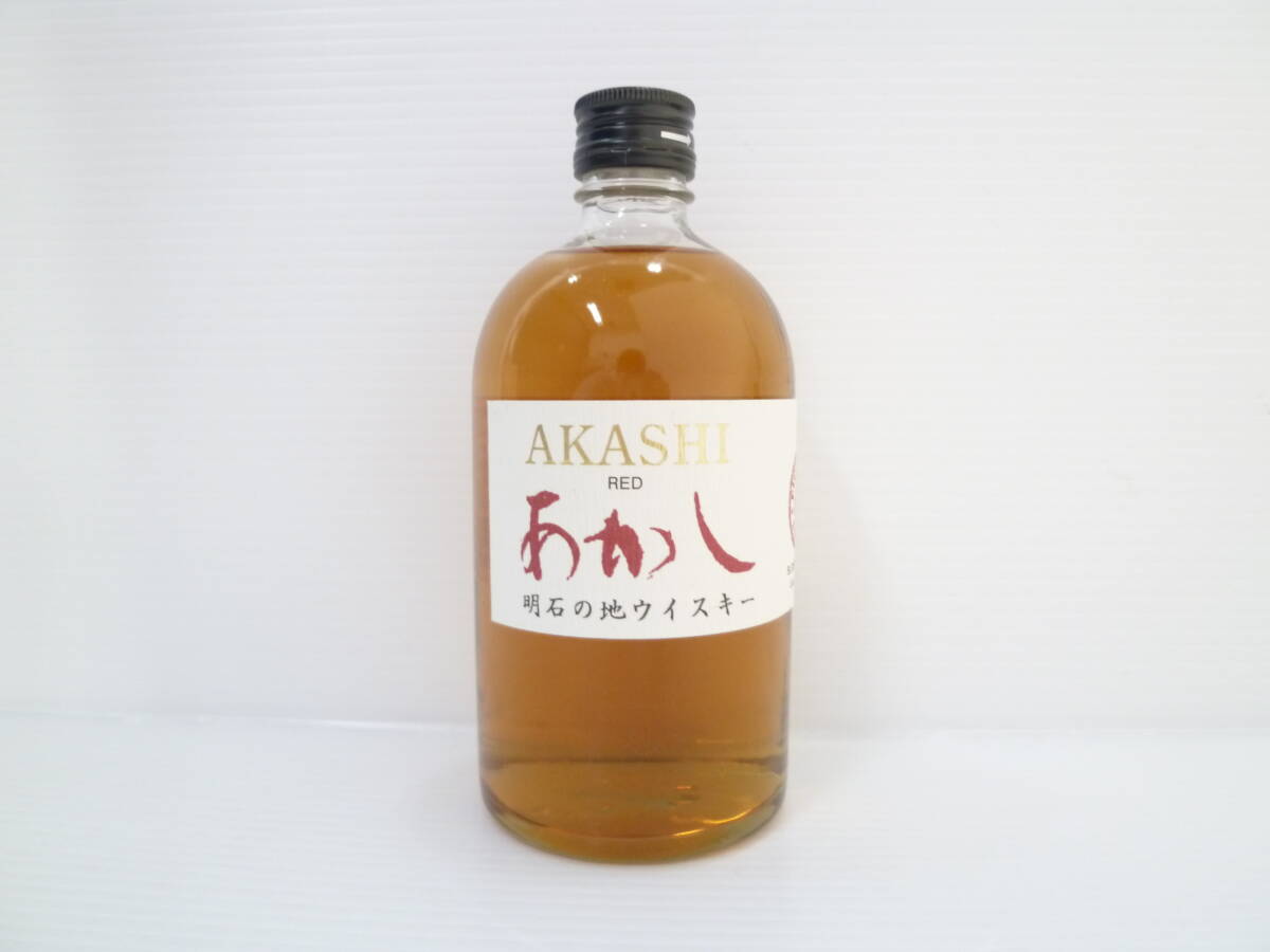 71637◆古酒/未開栓 AKASHI/あかし レッド 明石の地ウイスキー 40% 500ml RED WHISKY◆拍卖
