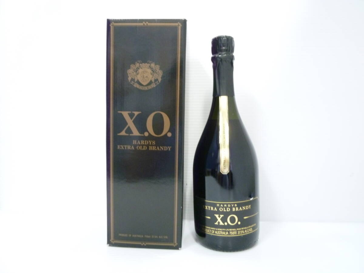 71643◆古酒/未開栓 HARDYS/ハーディー XO エクストラオールド ブランデー 37.5% 750ml 元箱有 EXTRA OLD BRANDY◆拍卖