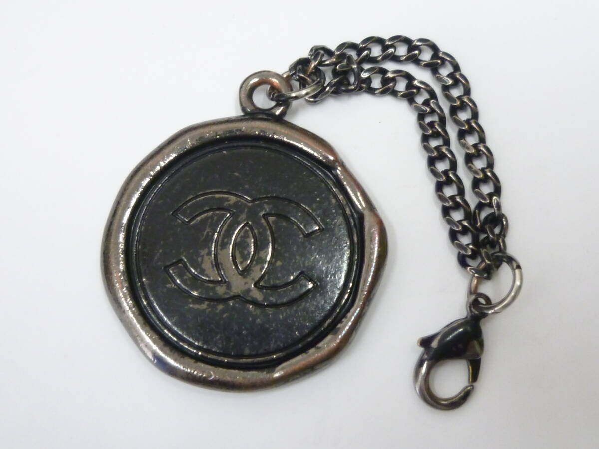 XXX◆アクセサリー CHANEL/シャネル キーホルダー チャーム ココマーク ブラックカラー/黒色 メタル/金属◆拍卖