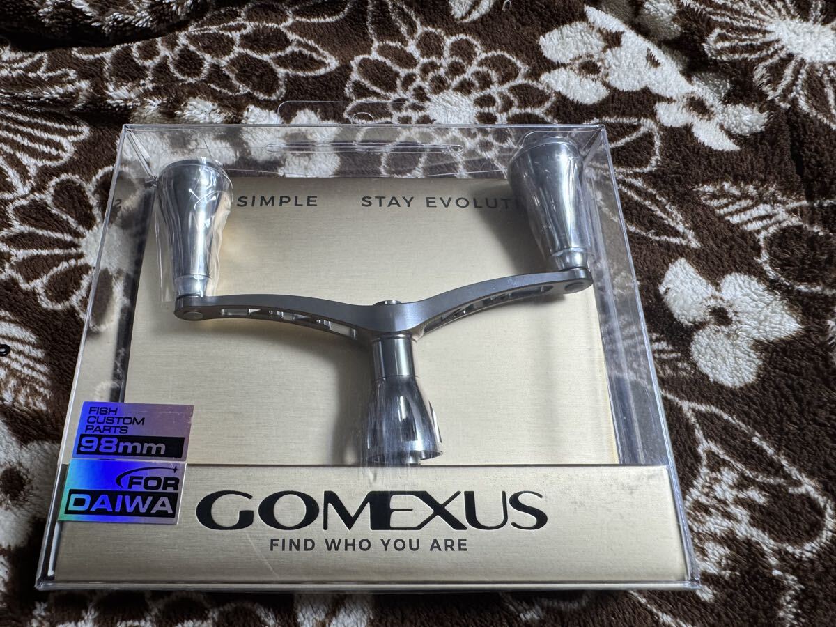 GOMEXUS ゴメクサス ダブルハンドル シルバー チタン ダイワ用 98mm ダイワ用スペースカラー 新品未使用拍卖