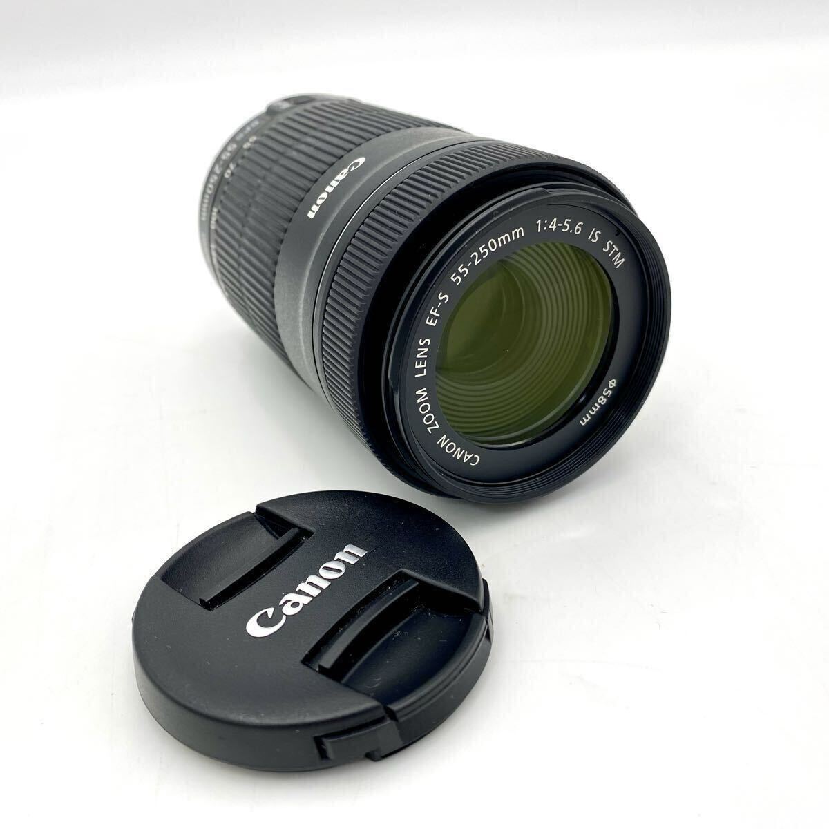 Canon キャノン ZOOM LENS EF-S 55-250mm 1:4-5.6 IS STM F4-5 MACRO 0.85m/2.8ft レンズのみ拍卖