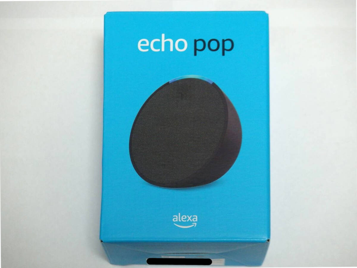 ★新品 Echo Pop (エコーポップ) - コンパクトスマートスピーカー チャコール Alexa拍卖