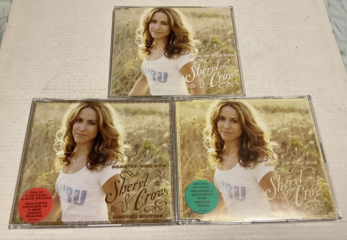シェリルクロウ シングルCD “Soak Up The Sun“ 3種 EU,国内盤 Sheryl Crow拍卖