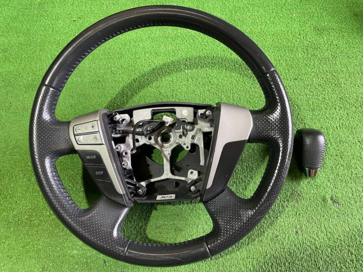 トヨタ アルファード ヴェルファイア ANH20W ANH25W ハンドル ステアリング シフトノブ GGH25W GGH20W。。。7510拍卖