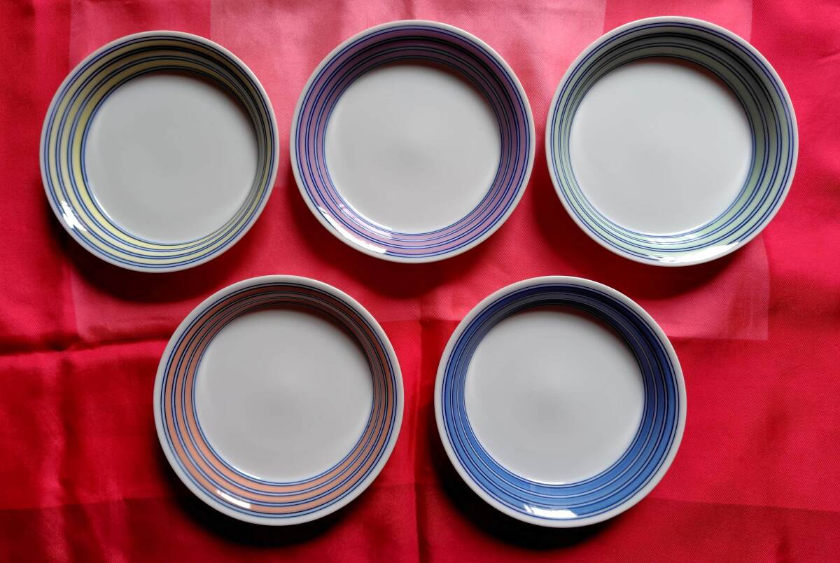 ◆送料無料◆未使用◆橘吉 たち吉 5彩デザートセット HT-5 約13cm◆5色セット◆新品同様◆小皿・取り皿・丸皿・デザート皿・菓子皿・総菜皿拍卖