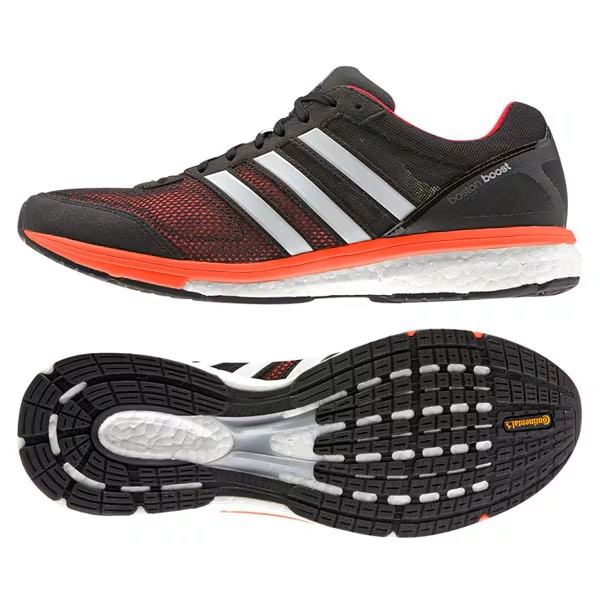 アディダス アディゼロ ボストン ブースト 29.5cm 税込定価14300円 ブラック オレンジ adidas adizero Boston boost ランニング ②拍卖