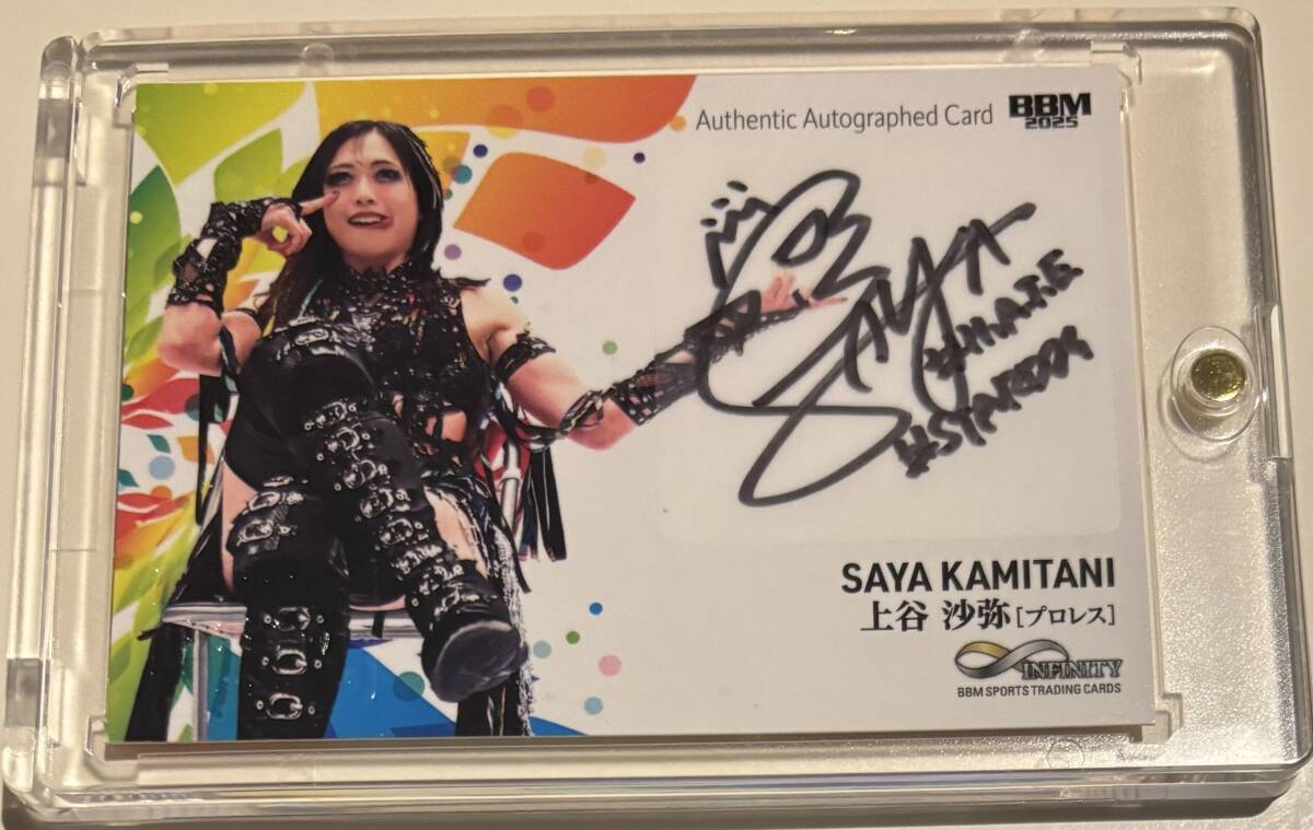 BBM infinity 2025 上谷沙弥 直筆サインカード スターダム インフィニティ拍卖