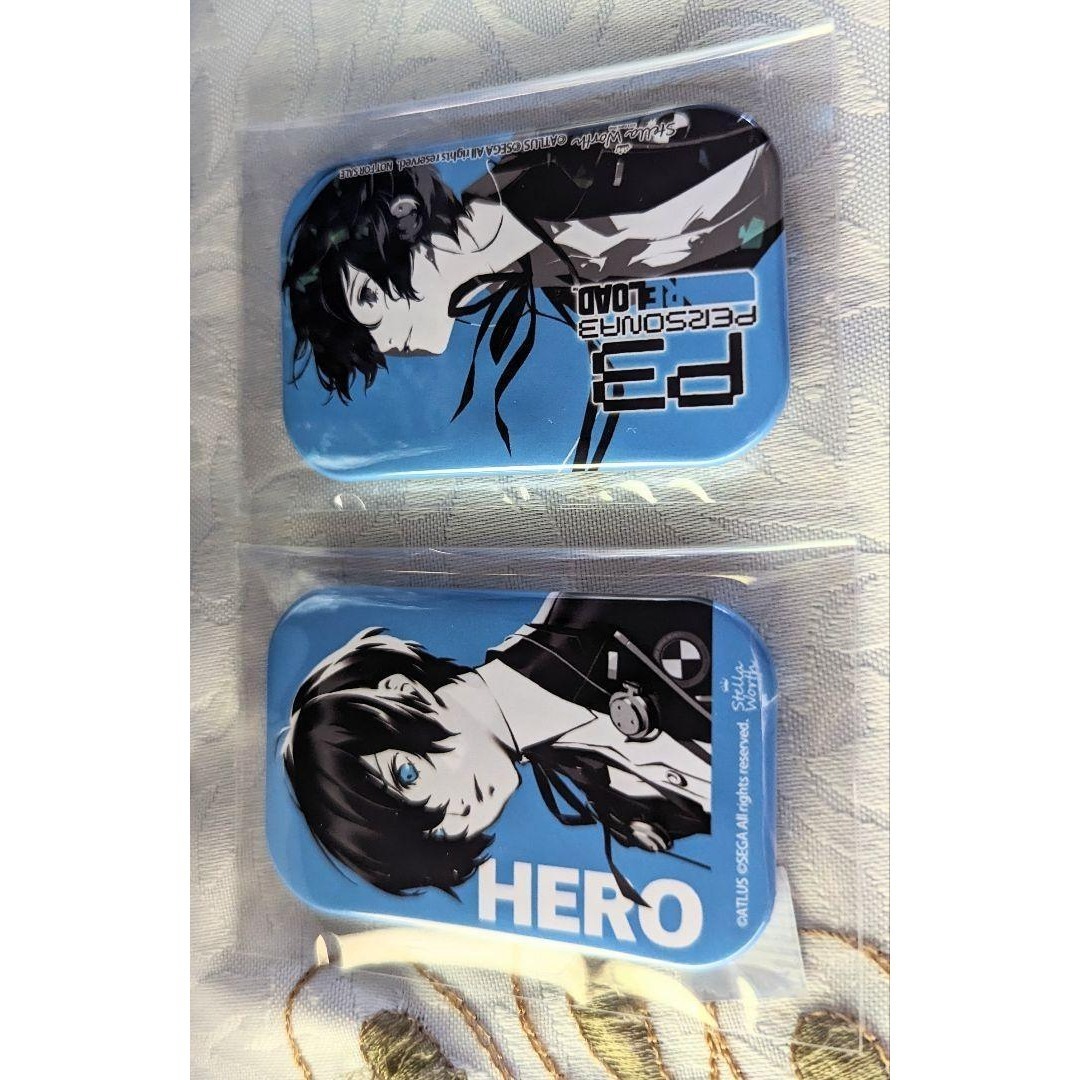 新品 ペルソナ3 リロード ステラワース 購入特典 缶バッジ 主人公 2種セット ステラ拍卖