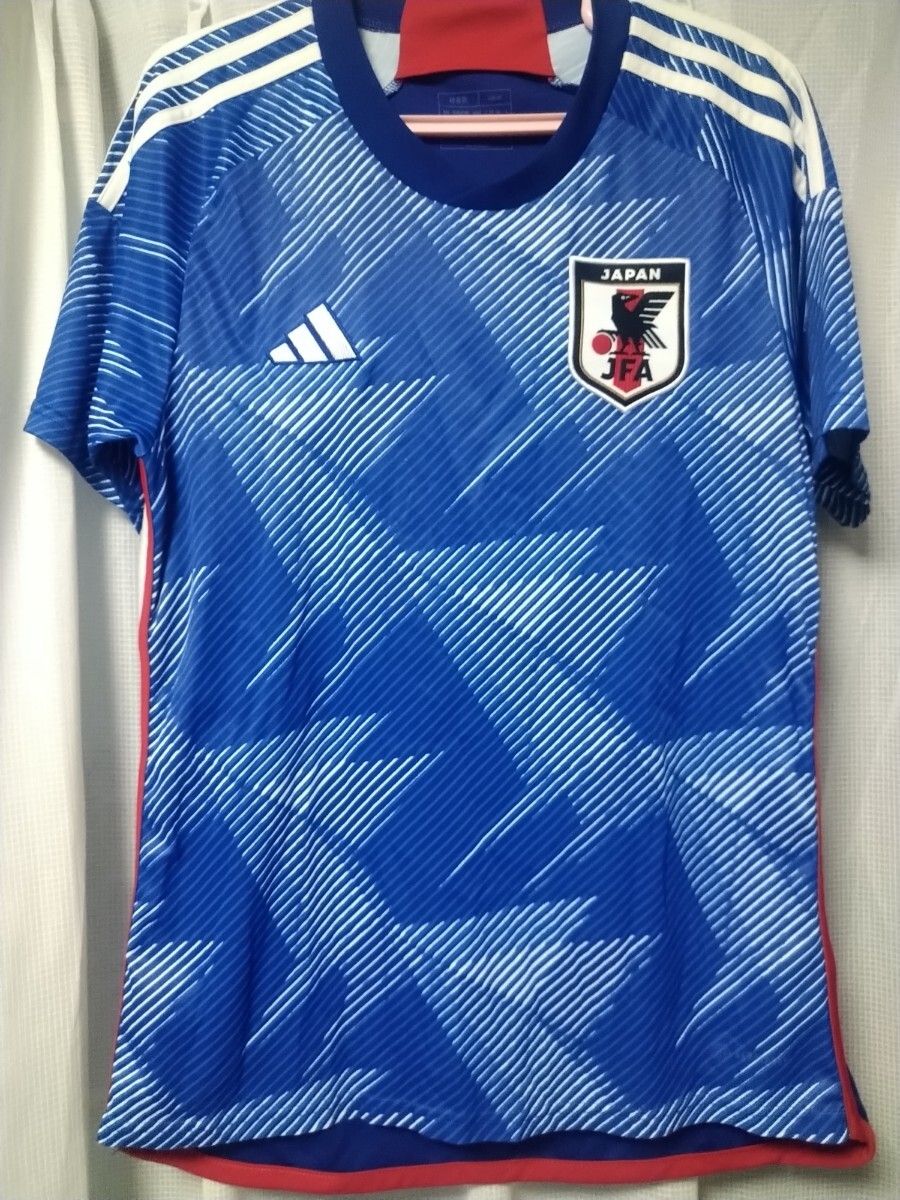 正規品 サッカー日本代表ユニフォーム L カタールワールドカップ adidas サムライブルー  アディダス拍卖