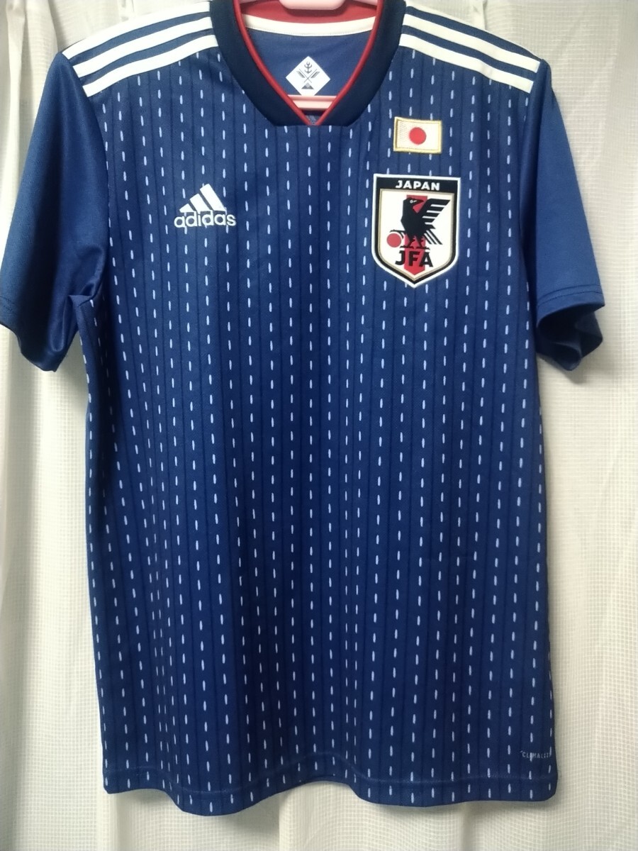 正規品 良品 サッカー日本代表ユニフォーム M ロシアワールドカップ adidas サムライブルー拍卖