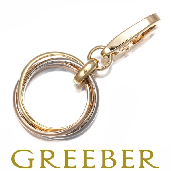 カルティエ トリニティペンダントトップ スリーカラー チャーム K18YG/WG/PG BLJ 大幅値下げ品拍卖