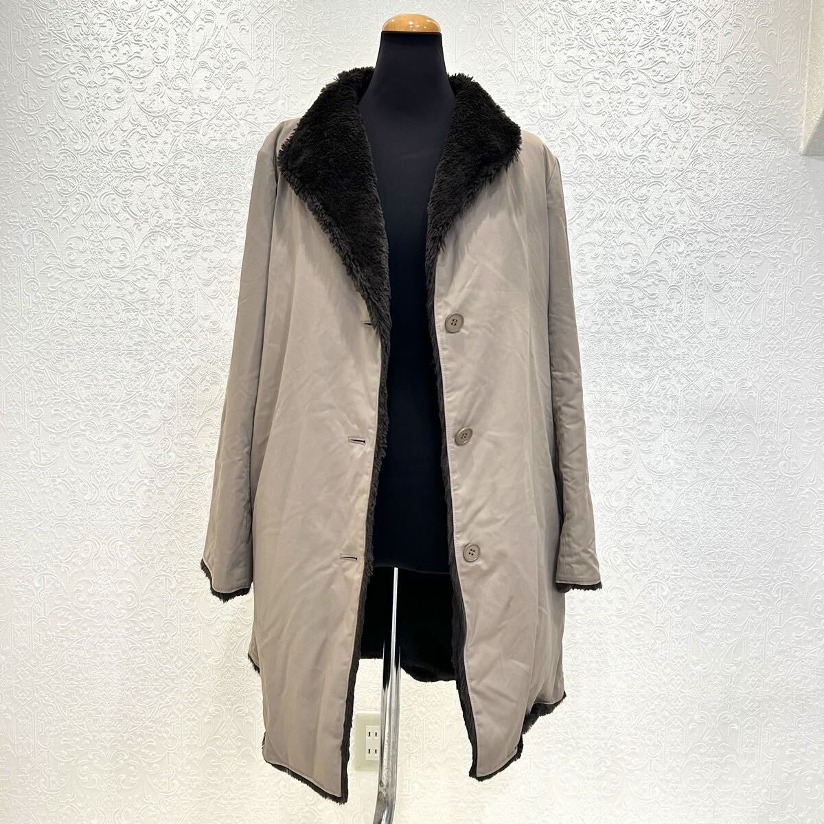 ヨシエ イナバ LEQUIPE YOSHIE INABA レキップ レディース 38 サイズ ロング コート アウター ベージュ拍卖