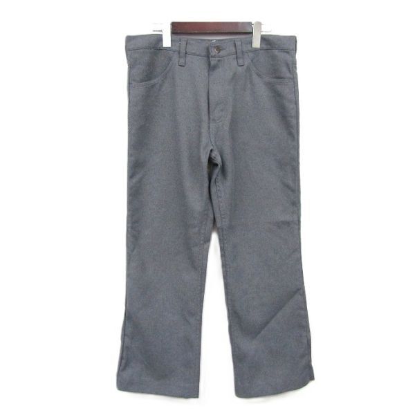 ★USA製★ サイズ W34 L29 Wrangler ランチャー ドレス ジーンズ パンツ スタプレ スラックス グレー ラングラー 古着 ビンテージ 5M1901拍卖