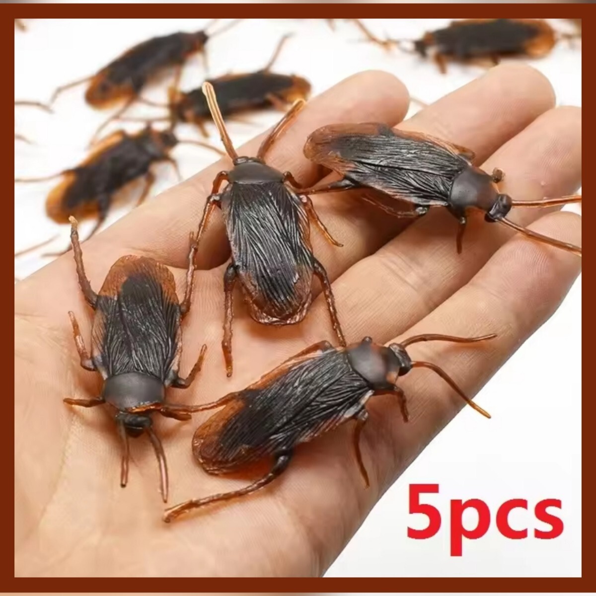 【5個】リアルなゴキブリ おもちゃ パーティー ドッキリ いたずらに最適!拍卖