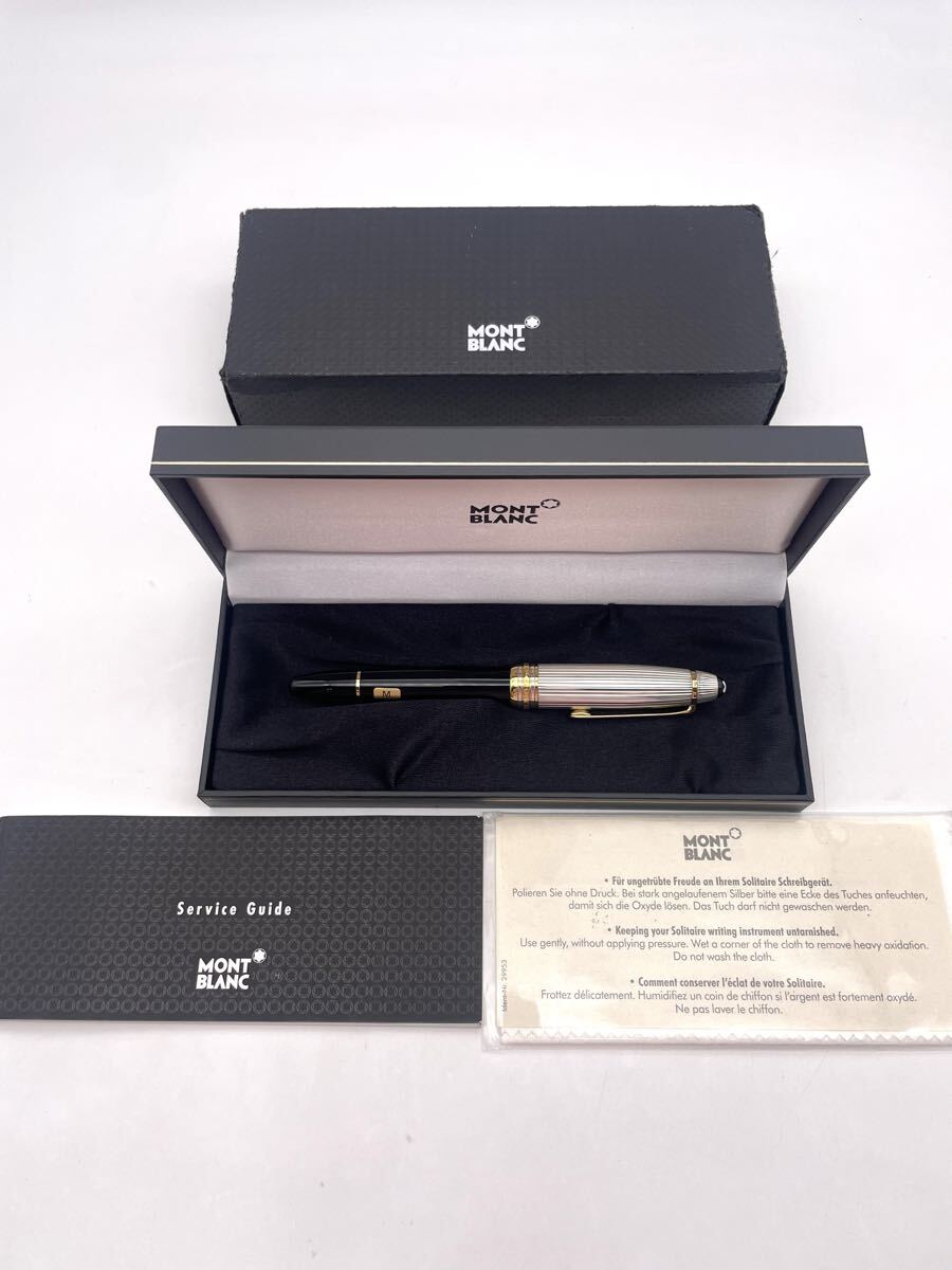 MONTBLANC モンブラン MEISTERSTUCK SOLITAIRE DOUE キャップ Ag925 ペン先18K 万年筆拍卖