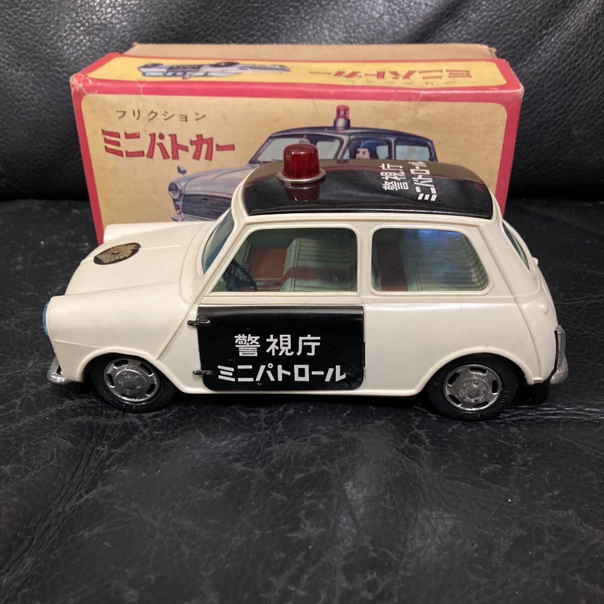 当時物 日本製 DAIYA ダイヤ ブリキ ミニクーパー 警視庁ミニパトロール 箱付きビンテージ寺井商店 世田谷ベース ミニ1000ローバ マッコイ拍卖