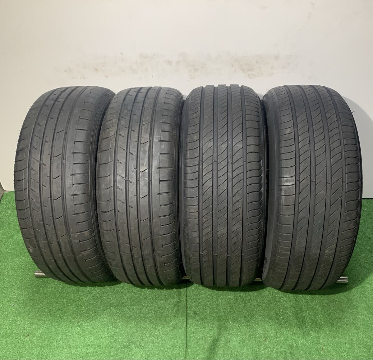 MICHELIN PRIMACY4 2024年製 2本、GOOD YEAR EAGLE RV F ECO 2023年製 2本 225/55R18 102V 9分山 4本セット拍卖