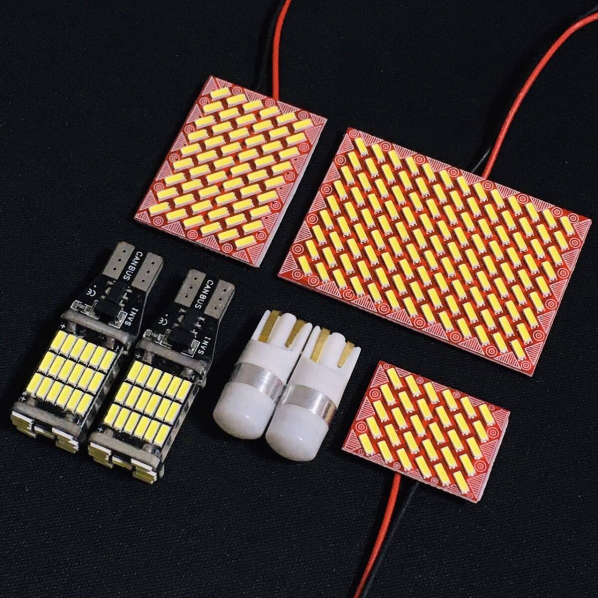 スペーシアギア MK53S LED ルームランプセット 超爆光 4014SMD 基板 室内灯 バックランプ ナンバー灯 パーツ ライト ホワイト拍卖