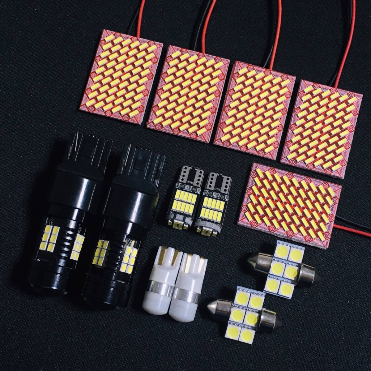 デリカ D:5 後期 CV系 超爆光 LED ルームランプ 4014SMD 基板 室内灯 バックランプ ナンバー灯 ライト アクセサリ ホワイト拍卖