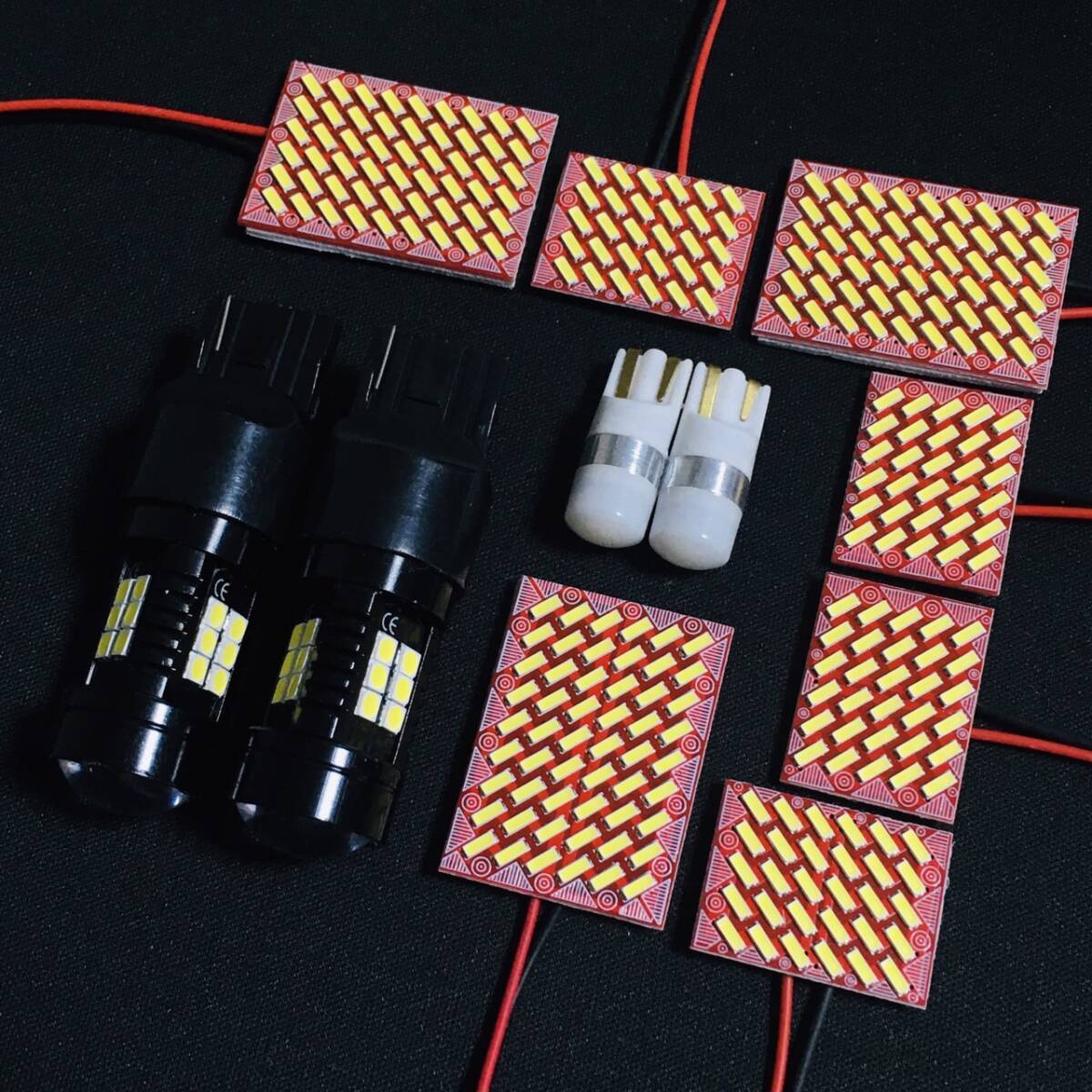 パジェロ V80系 V90系 超爆光 LED ルームランプ 4014SMD 基板 室内灯 バックランプ ナンバー灯 ライト アクセサリ ホワイト拍卖