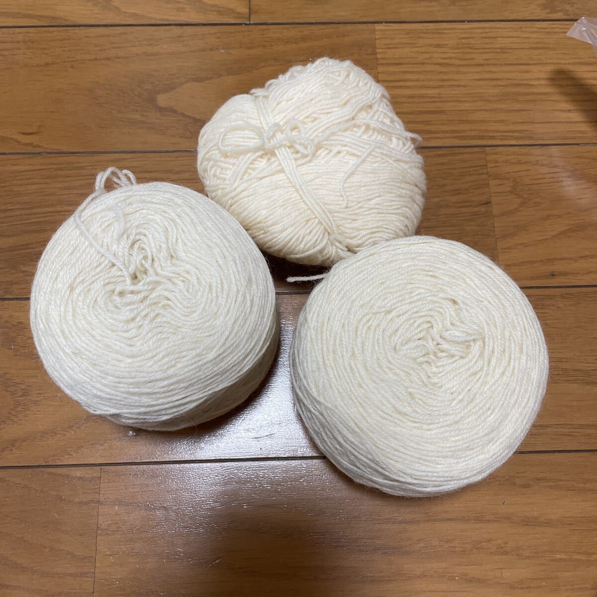 毛糸 編み物 手芸材料 ホワイト系 現状品 ぷらら1009 138拍卖