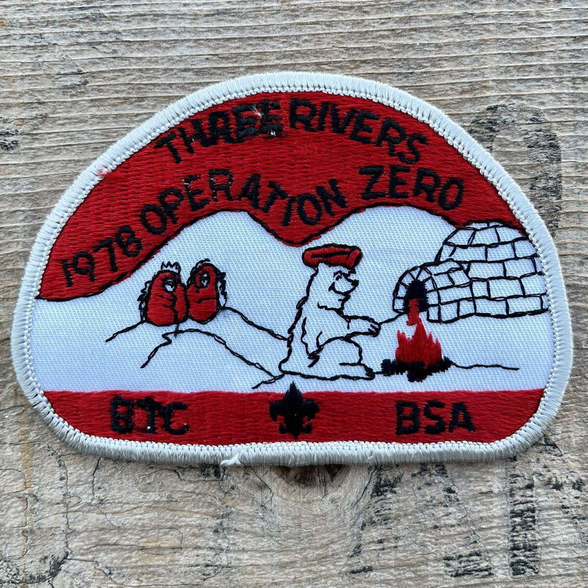 【USA vintage】Boy Scout Patch Three Rivers Operation Zero ワッペン ボーイスカウト アメリカ ビンテージ拍卖