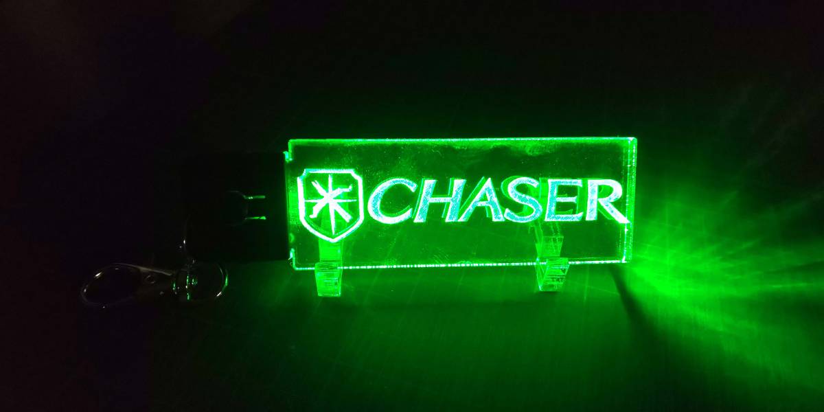 チェイサー GX61 GX71 GX81 JZX90 JZX100 トヨタ 光る アクリル キーホルダー 7色発行切り替え USB充電タイプ拍卖