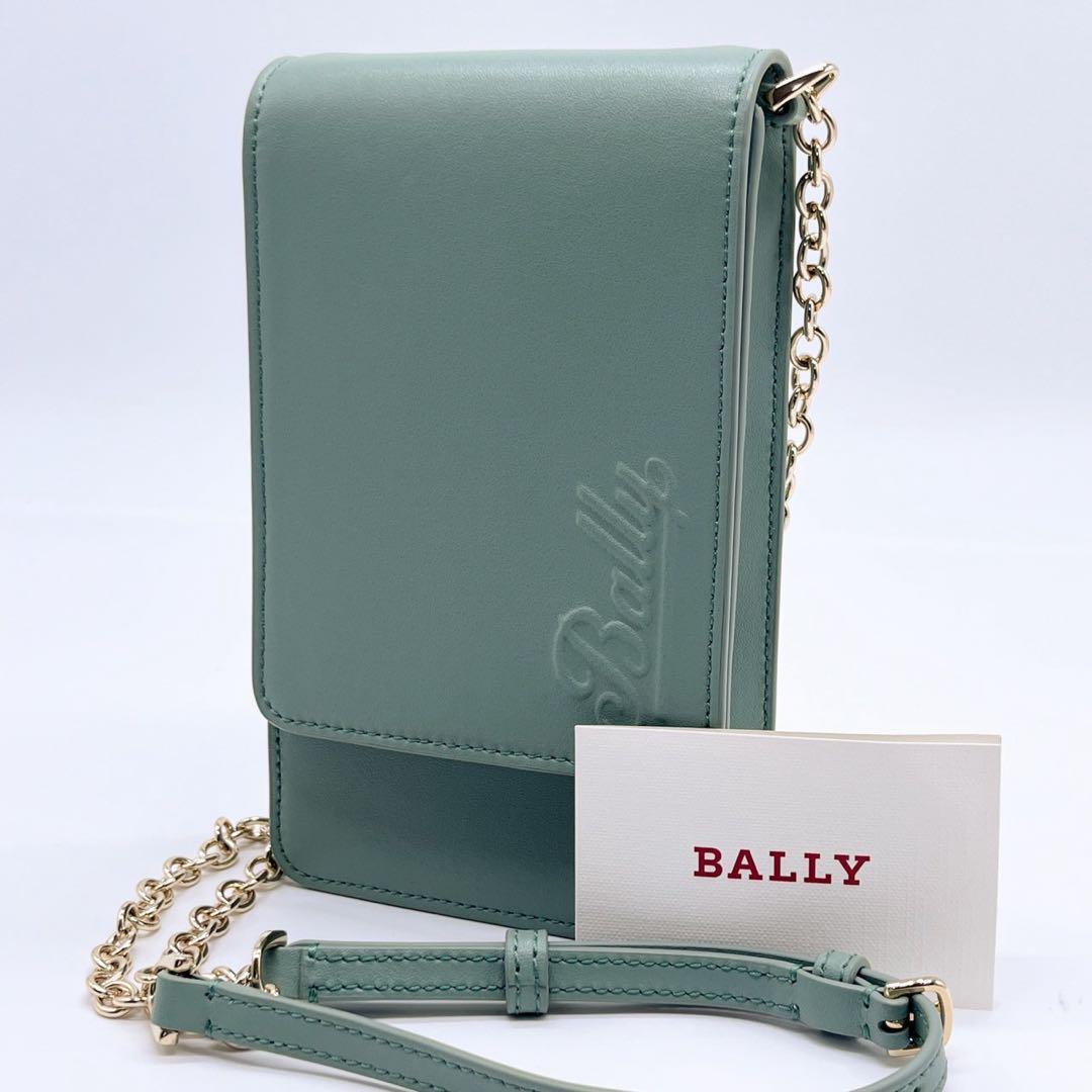 未使用に近い バリー BALLY ショルダーバッグ サコッシュ チェーン拍卖