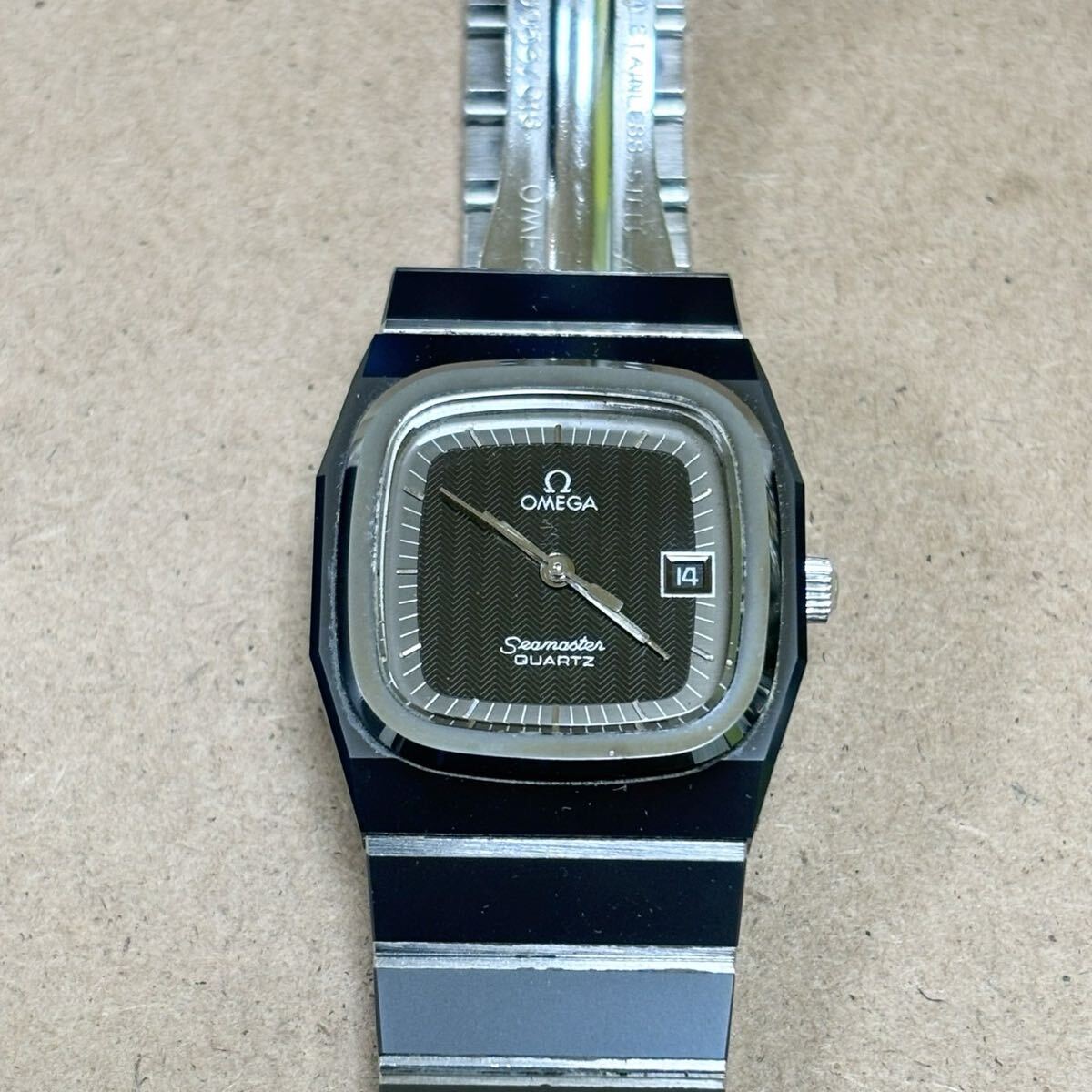 【希少・レア】OMEGA オメガ シーマスター ブラックチューリップ Black Tulip Cermet レディース 26mm クォーツ Ref.196.0249 不動 現状品拍卖